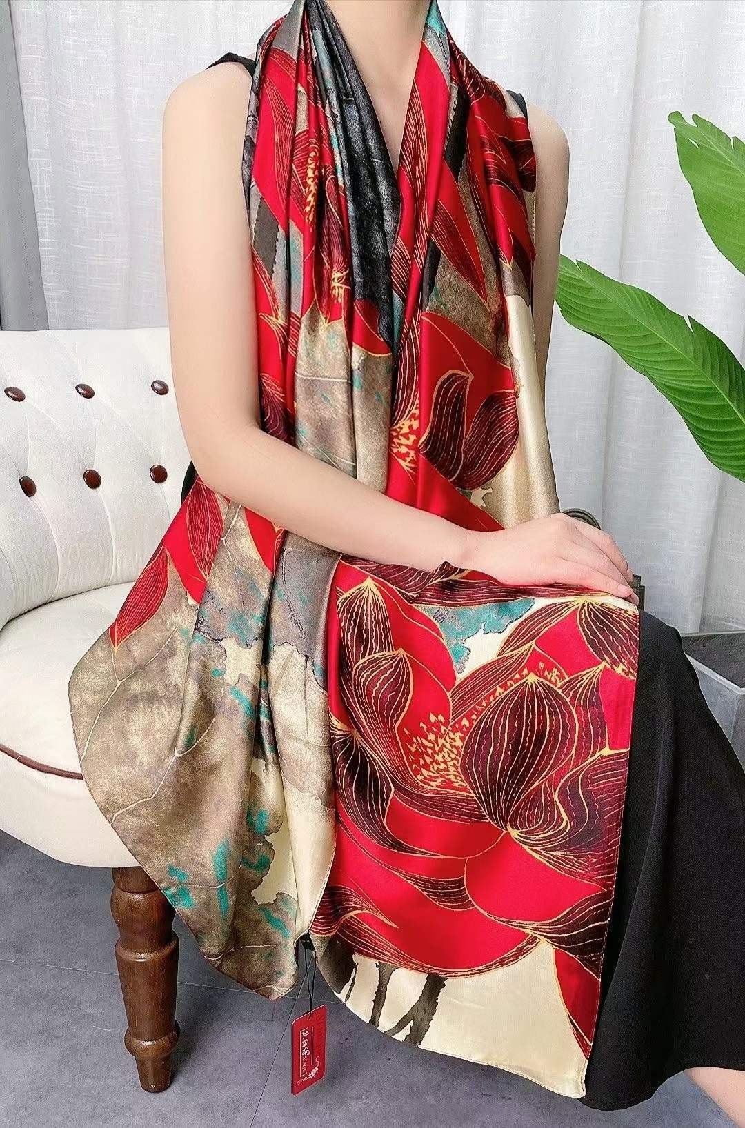 xyueanlo SR-049 Satin Royale Scarf - View 1